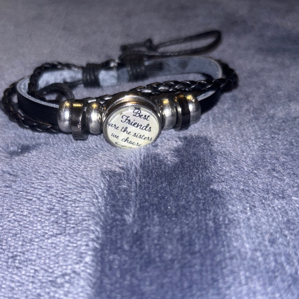 Black and Silver Friendship Bracelet